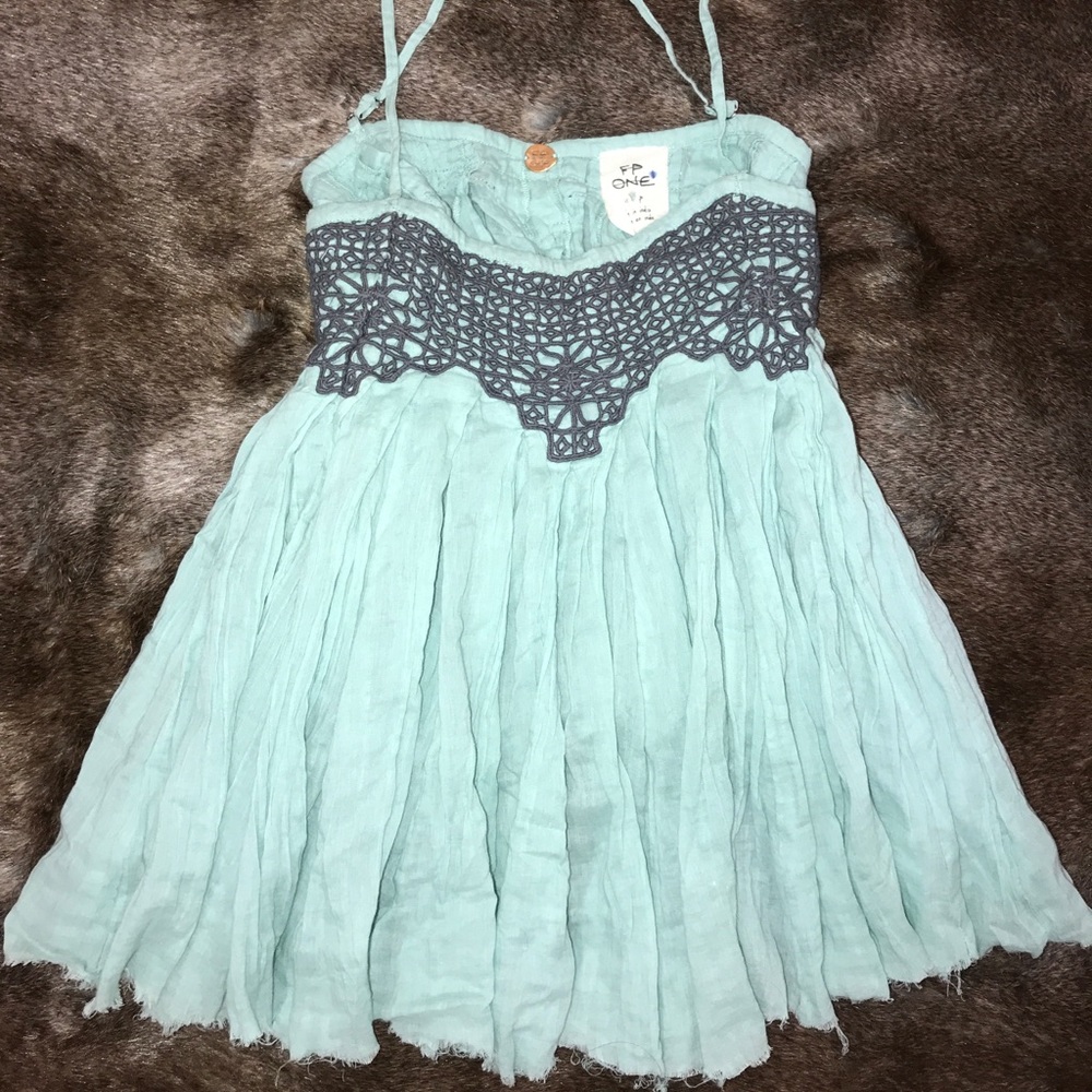 Free People Embroidered tank